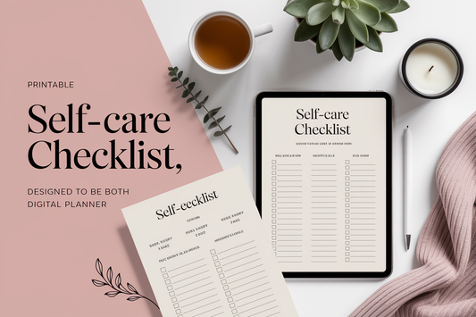 Self Care Checklist (Printable)